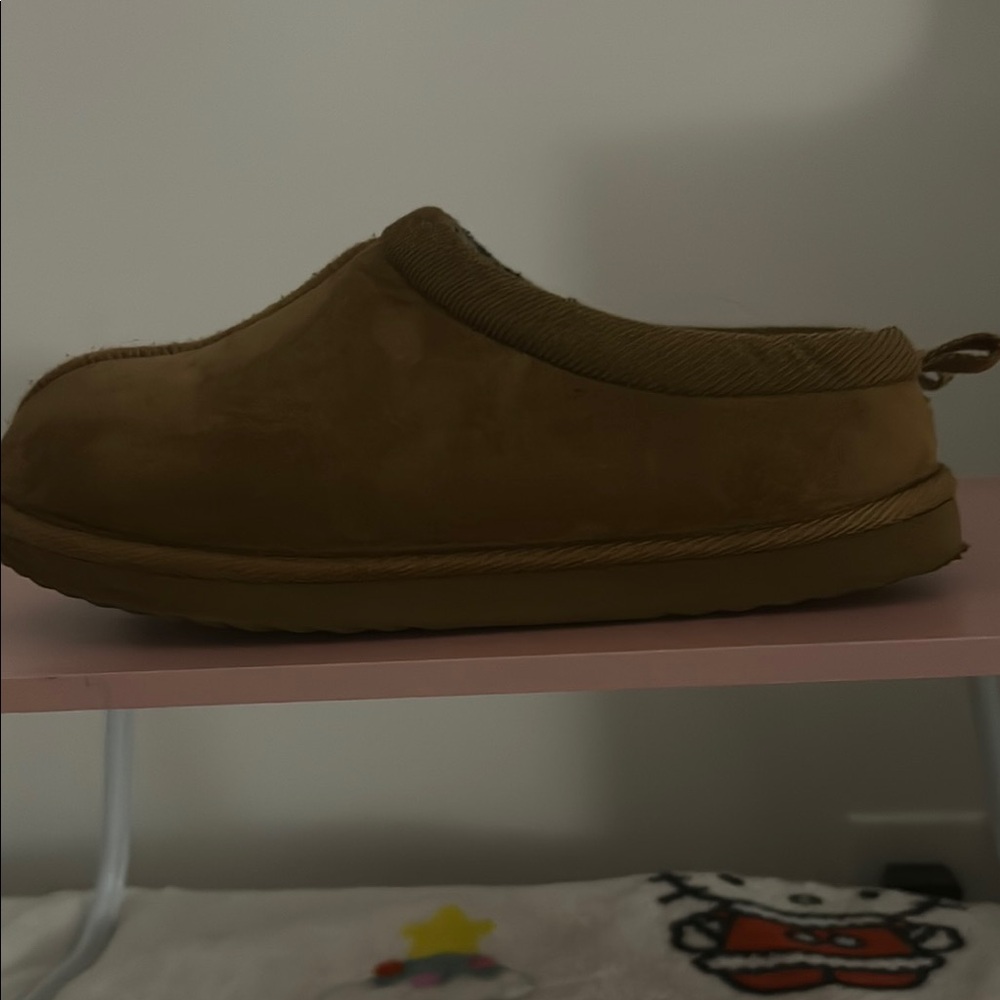 Cozy Brown Suede Slippers